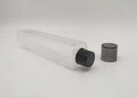 100ml nehmen quadratisches kosmetisches HAUSTIER Flaschen-Siebdruck-Drucken mit Schrauben-Doppelt-Kappe ab