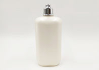Silberne Kappen-füllt leere Plastikshampoo-Flaschen, Plastikkosmetik Ebene 350ml ab
