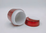 Acrylkosmetik-Verpackenleichtgewichtler der Cremetiegel-30g mit roter Überwurfmutter