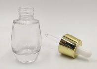 1oz 30ml klären Tropfflaschen, goldenen/Silber-Kappe die Glaslotions-Flaschen