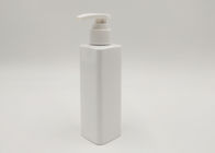 Weiße Farbquadrat-Lotions-Flasche mit Lotions-Pumpe