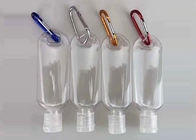 50ml nachfüllbare Shampoo-Flaschen PVCs PETG, kosmetische Zufuhr-Flasche mit Carabiner