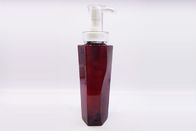 Unregelmäßige kosmetische Plastikflaschen des Quadrat-400ml mit Lotions-Pumpe