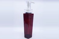 Unregelmäßige kosmetische Plastikflaschen des Quadrat-400ml mit Lotions-Pumpe