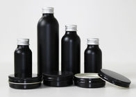 Schwarze Aluminium-kundenspezifische kosmetische Flaschen 100ml für Haar-Wachs-Lotion