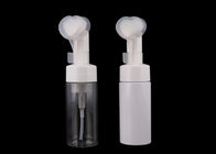 Flasche des Gesichts-saubere weiße Schaumkunststoff-200ml mit Herz-geformter Bürste