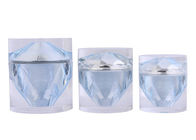 Heiße stempelnde Cremetiegel Diamond Acrylic Cosmetic Packaging des Gesichts-15g