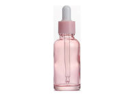 Rosa-lichtdurchlässige Glastropfflasche 15ml 30ml für das ätherische Öl besonders angefertigt