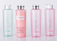 Kundenspezifische kosmetische Flaschen des Rosa-500ml mit Überwurfmutter-Siebdruck-Drucken