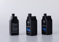 Schwarzes 500ml bereifte Plastikflasche für das kosmetische Verpacken