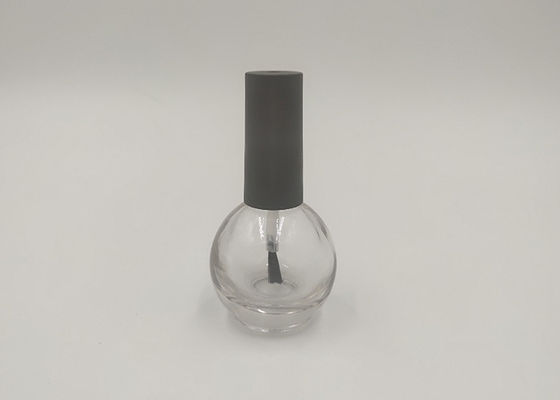 Leerer Glasrüstungs-Wasser-Nagellack-Flaschen-Kürbis-Entwurf mit Bürsten-Kappe