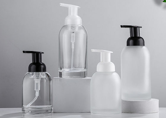 Glas-kosmetische Seifen-Schaum-Pumpflasche 250ml 375ml recyclebar