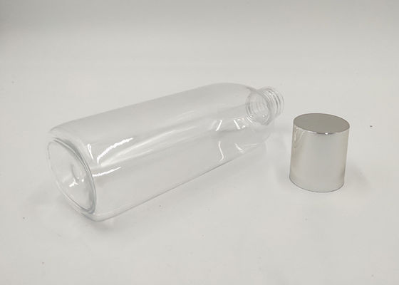 Runde kundenspezifische kosmetische Flaschen Bostons, klarer Plastik füllt 100ml 200ml Soem ab
