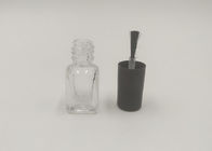 Nagellack-Flaschen-Schwarz-Bürsten-Kappe 5ml 10ml kosmetische mit hohem transparentem Körper