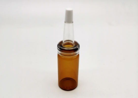 Perlen Sie kosmetische Glasflasche Glanz bernsteinfarbige Farbe10ml
