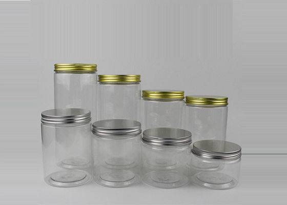 64mm Plastikglas Tee-250ml mit Aluminiumüberwurfmutter