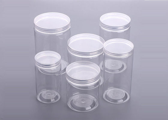 64mm Plastikglas Tee-250ml mit Aluminiumüberwurfmutter