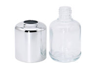 Silberne kosmetische Glasflaschen 30ml 50ml für Personen-Pflegemittel