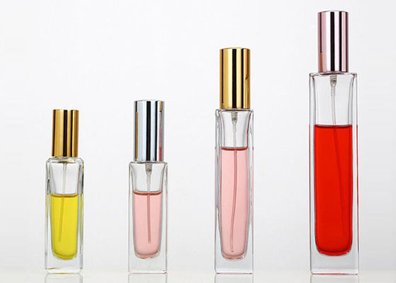 Transparente schraubende Hals-Duft-Parfümflasche, leerer Vertrag der Parfümflasche-50ml