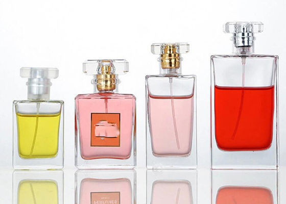 Purpurroter Parfüm-Glasflaschen-LuxusSiebdruck, der leere Geruch-Flasche druckt
