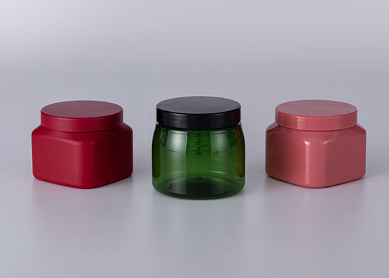 Gesichts-Creme-Lotions-Glas des Haustier-50g transparentes mit Rose Gold Cap